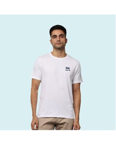 Greys&Blues Pima Round Neck T-Shirt-White